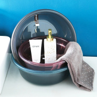 欣贵坊创意家用脸盆塑料透明宿舍洗漱洗脸盆子加厚厨房洗水果蔬菜盆大号