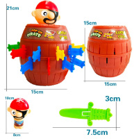 欣贵坊整蛊海盗桶叔叔插剑储钱罐创意聚会亲子互动游戏儿童玩具趣味玩具