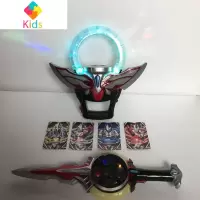 欧布圆环欧布变身器奥特曼之环圣剑感应豪华版套装卡片的玩具真智力 S圣剑+S圆环4卡随机动漫