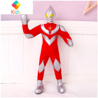 奥特曼毛绒玩具玩偶公仔娃娃男孩睡觉床上超软抱枕布偶超大号人偶真智力 红色(泰罗奥特曼) 50厘米(送钥匙扣)动漫