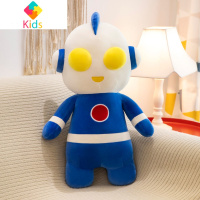 奥特曼毛绒玩具布娃娃咸蛋超人玩偶女孩床上睡觉大号抱枕男孩公仔真智力 40厘米 奥特曼蓝色动漫