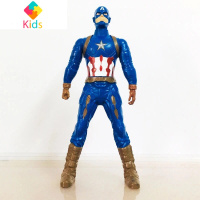 抖音旋转奥特曼迪迦超人可动手办模型摆件男孩儿童玩具奥特曼手表真智力 美国队长旋转模型动漫