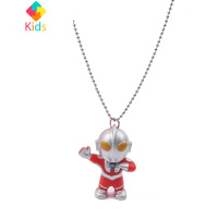 创意挂脖奥特曼项链发光发声超人吊坠挂件儿童男孩的玩具生日礼物真智力 T67-项链奥特曼[发光发声]单个动漫