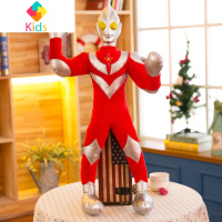 奥特曼毛绒玩具公仔模型男孩睡觉抱枕布娃娃超人玩偶儿童生日礼物真智力 红色奥特曼 70厘米(格买到就在赚到)动漫