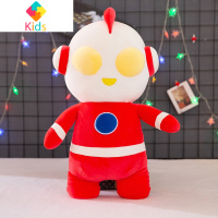 奥特曼公仔毛绒玩具咸蛋超人布娃娃玩偶睡觉抱枕男孩儿童生日礼物真智力 红色 70厘米[,质量保障]动漫
