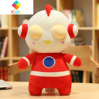 奥特曼公仔毛绒玩具布娃娃咸蛋超人玩偶睡觉抱枕男孩儿童节礼物女真智力 红色 坐高65厘米[旗舰品质]动漫