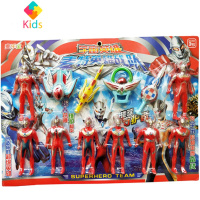 18个装奥特曼家族套装怪兽宇宙英雄超人偶召唤器塑料儿童男孩玩具真智力 (7070-20)动漫