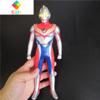 大号软胶奥特曼玩具戴拿超人帝拿 高斯 猎手骑士剑希卡利可动人偶真智力 大号戴拿 约23厘米软胶动漫