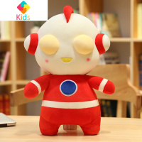 奥特曼毛绒公仔抱枕玩偶咸蛋超人床上睡觉大布娃娃儿童男生款玩具真智力 红色 48厘米动漫