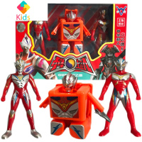 赛罗奥特曼变形蛋玩具恐龙蛋怪兽方便杯面一键变形奥特蛋超人真智力 随机一个战神+2个超人动漫