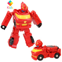 奥特曼力量变形小男孩奥特曼玩具Q版公仔钢铁飞龙超人变形车玩具真智力 红色暴龙(变形车仔)动漫