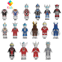 兼容奥特曼积木拼装儿童玩具怪兽泽塔赛罗捷德迪迦蒙面超人仔真智力 奥特曼2105-2120[16款人仔] 袋装动漫