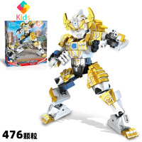 积木奥特曼赛罗泰迦泽塔怪兽拼装玩具男孩子儿童模型机甲系列真智力 [煜坤_泰迦]奥特曼 476颗粒动漫