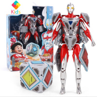 奥特曼变形魔方超人可变机器人偶模型公仔男孩益智拼装玩具真智力 变形魔方+公仔动漫