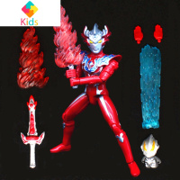 豪华版武器玩具无限光线关节捷德超可终极动人赛罗奥特曼偶带形态真智力 豪华版泰伽带武器 18CM超可动动漫