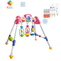 婴儿健身架多功能早教新生儿3-6-12个月宝宝益智音乐玩具女孩真智力 婴儿健身架-女宝宝款+充电电池(收藏加购送小礼物)