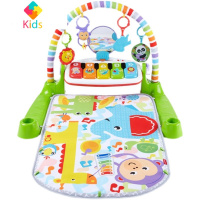 豪华脚踏钢琴健身架器新生宝宝婴儿玩具游戏音乐毯0-3岁真智力 FWT06+粉色升级小海马+凉席