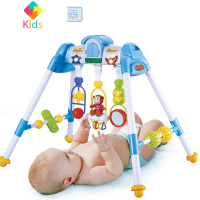 婴儿健身架多功能早教新生儿3-6-12个月宝宝益智音乐玩具女孩真智力 婴儿健身架-男宝宝款(收藏加购送小礼物)