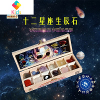 淘沙淘矿石沙袋包考古挖掘宝石儿童玩具金沙银子小镇生日礼物盲盒真智力 淘十二星座生辰石扔沙包