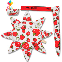 儿童飞盘三件套 布艺安全软飞碟 幼儿园亲子户外手工沙包尾巴玩具真智力 红草莓（三件套）扔沙包