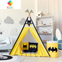 儿童小帐篷游戏屋北欧室内男孩宝宝玩具屋印第安女孩家用公主房子真智力 蝙蝠侠(不含垫子)