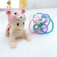 婴儿学爬行玩具宝宝电动爬娃引导学爬爬3-6-12个月婴幼儿娃娃器真智力 充电(手抓球+粉鼠爬娃)+升级版(音乐+唐诗+故