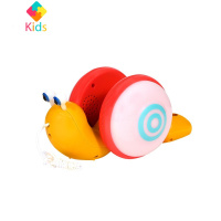 牵绳蜗牛爬行会走路学步男女孩儿童抖音婴幼儿学爬拉线真智力 红黄色[带电池]灯光牵绳蜗牛