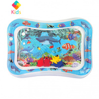 引导宝宝学爬器玩具防摔充气婴幼儿爬行训练抬头拍拍练爬垫玩具真智力 环保海豚款 50x66cm