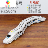 小火车玩具轨道儿童益智多功能电动高铁男孩1宝宝3岁2和谐号玩具真智力 升级万向和谐号58cm 收藏:买就送充电套装