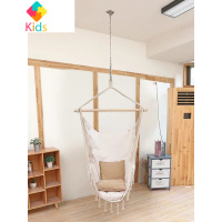 ins网红秋千吊椅宿舍寝室流苏民宿少女懒人阳台波西米亚家用摇篮真智力 吊椅+吊顶配件(送坐垫抱枕)玩具