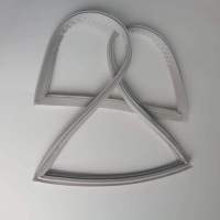 帮客材配拆机原装P0970100401 P0970100400双鹿伊莱克斯EQE4509GD冷冻左/右门门封