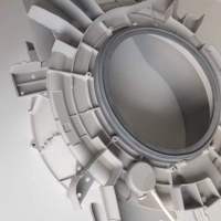 帮客材配 全新原装P0970098216顺达伊莱克斯壁挂式滚筒EWF7302DW 大桶组件