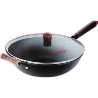 炊大皇32CM韵味不锈精铁炒锅