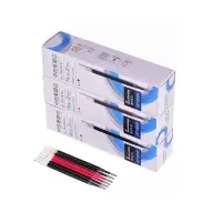 史泰博 直杆中性笔替芯笔芯 20支/盒 0.5mm黑红蓝办公文具批发 GP1001R 新老包装随机发货