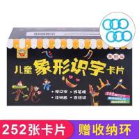幼儿识字卡片3-6岁儿童学拼音认字学汉字象形识字看图识字大王 象形识字卡基础款[252张]