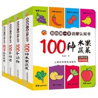儿童0-1-3岁启蒙认知书 宝宝卡片看图识物识字学数学撕不烂早教书 100种水果蔬菜