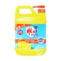 [强去油]雕牌洗洁精大桶家庭装超效去油家用厨房洗碗果蔬清洗 1.12kg*1瓶送海绵擦