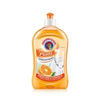 意大利大公鸡洗洁精家用厨房果蔬餐具洗涤剂去油污温和不伤手 1瓶*甜橙味500ml--意大利进口