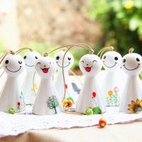 实木日式金属风铃挂饰门饰创意家居阳台卧室铃铛汽车挂件生日礼物 小号晴天图案随机 出厂纸盒