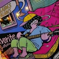 可爱卡通装饰布大号背景布ins挂布宿舍改造墙布卧室床头装饰挂毯 横款-抽烟喝酒炸腿毛 45x35cm-送双面贴