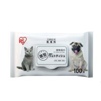 80片4包 日本爱丽思宠物湿巾猫湿巾狗湿巾清洁去泪痕除臭抑菌防螨 白色100片1包(试用)