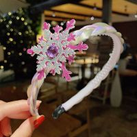 冰雪奇缘爱莎公主假发长辫子儿童皇冠头箍小女孩彩色麻花辫子发饰 1#玫红系列 收藏优先发货