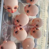 六分娃娃 娃头 bdj娃娃 女孩生日礼物 手绘改妆娃娃30厘米娃娃 6分娃头随机发 娃头