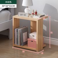 大学生宿舍床上书桌寝室上下铺侧边悬空笔记本电脑化妆写字小桌子 [小号基础款]单层 浅胡桃