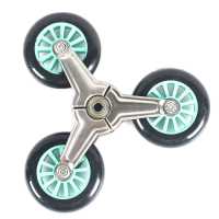 不锈钢加大轮爬梯轮双轴承静音购物车手拉车买菜车载重行李车爬楼 不锈钢爬梯轮单个静音100轮