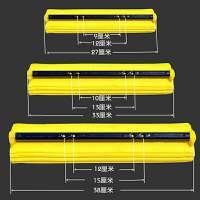 4个装配螺丝滚轮胶棉拖把头27-33-38cm通用替换拖布头强吸收海绵 四孔通用27厘米1只黄色