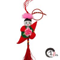 端午节抗防祛疫避瘟香包香囊民间习俗传统手工挂脖绊搬拌扳脚娃娃 红色娃娃