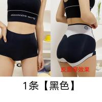 鲨鱼皮芭比裤提臀瘦腿女外穿打底裤高腰收腹翘臀紧身瑜伽春秋薄款 黑色-升级版加裆-瘦身小内 M 建议体重90-105斤