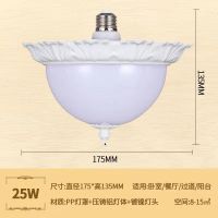 led皇冠灯泡 客厅家用照明led超亮球泡灯 恒流足瓦金冠照明灯泡 白色壳 25W白光