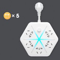 家用爬墙排插usb快充插座转换器多孔功能桌面扦座长短接插拖线板 星光款 带线0.1米